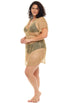V-NECK DOLMAN SLEEVE TUNIC - ELANUR - PLUS SIZE